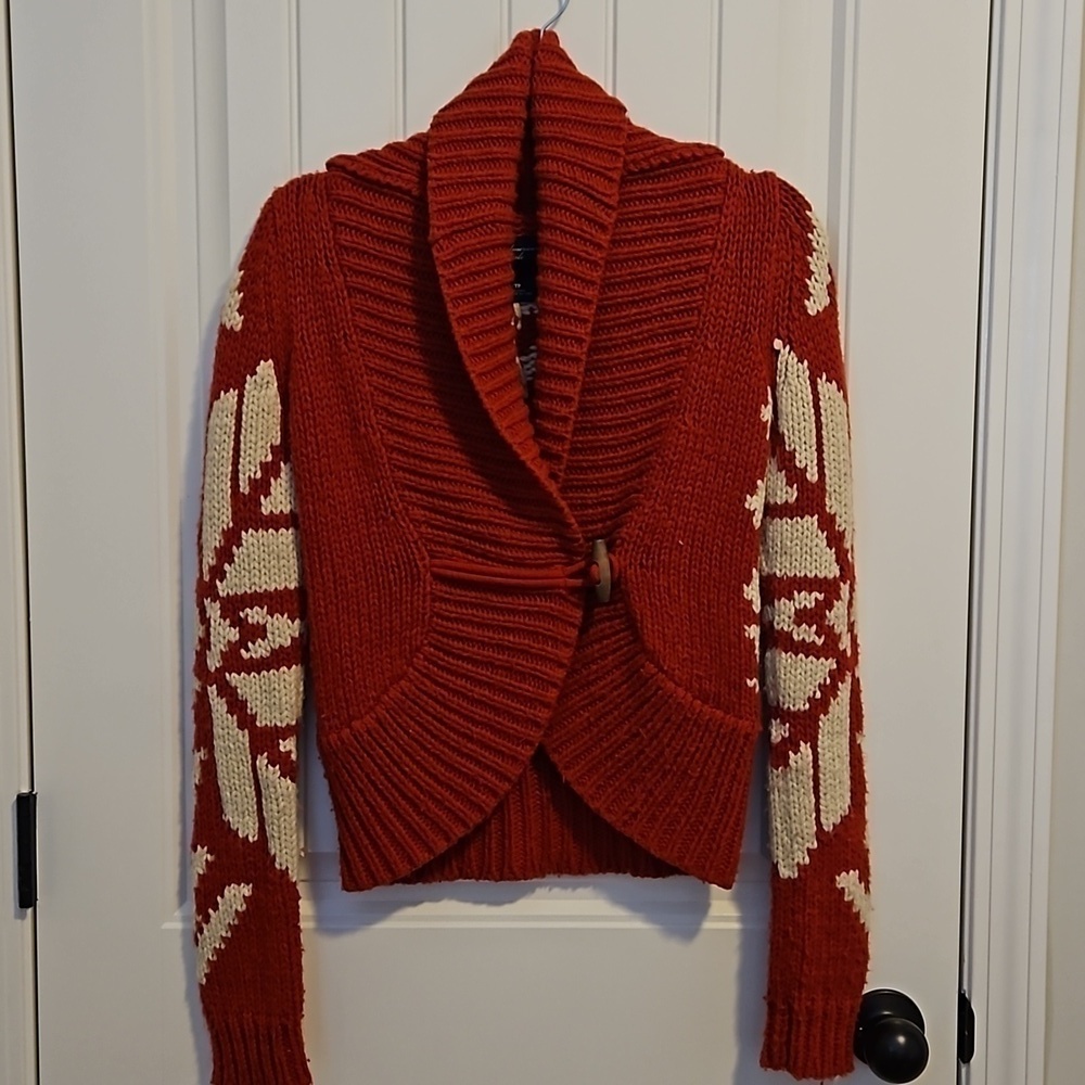 Red American Eagle Knit Sweater Size XS